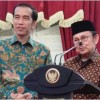 Presiden Joko Widodo bersama Presiden RI ketiga, BJ Habibie di Istana Negara